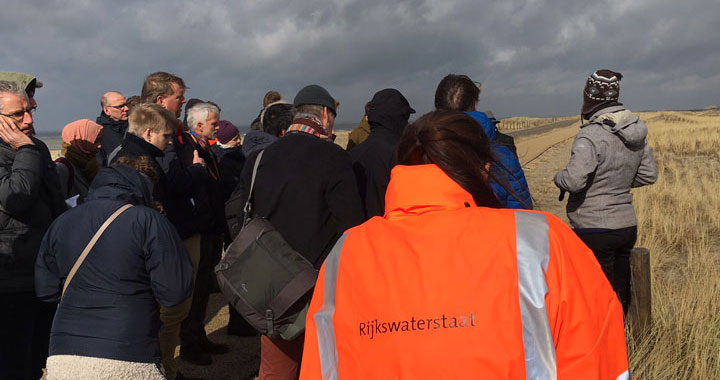 Field visit Hondsbossche Dunes during conference Interreg Building with Nature