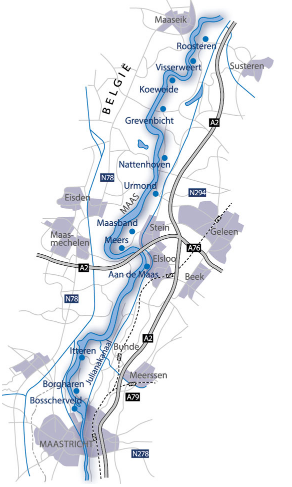 Grensmaas map