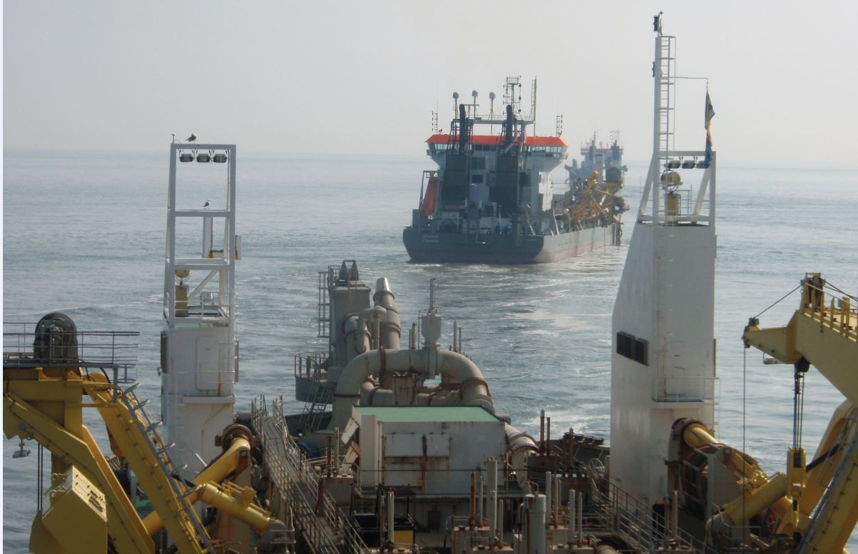 Dredging ships