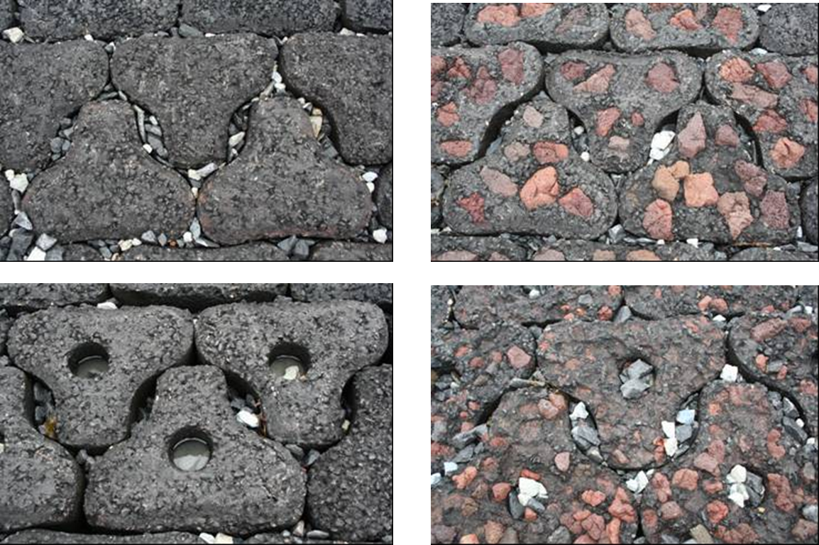 Different types of ecological revetment stones Different types of ecological revetment stones