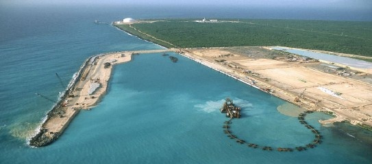 Dredging works Puerto Caucedo Multipmodel Terminal.